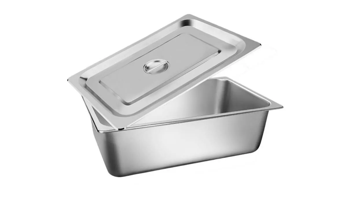 Best Stainless steel full size steam table pans with cover gastronorm pan for canteen restaurant company-ZHENNENG 1