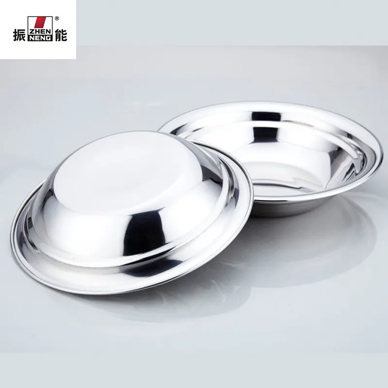 18cm Round Stainless Steel Buffet Tray1 7
