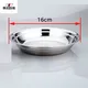 Stainless Steel Round Serving Tray - High-Quality & Multi-Purpose 3