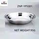 Stainless Steel Round Serving Tray - High-Quality & Multi-Purpose 4