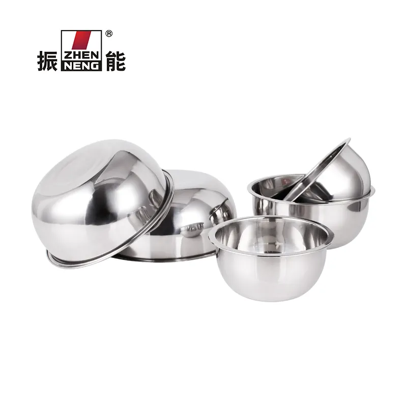 22cm Stainless Steel Mixing Bowl - Customizable Specifications - High-End Technology - Broad Application Range - ZHENNENG Quality 3