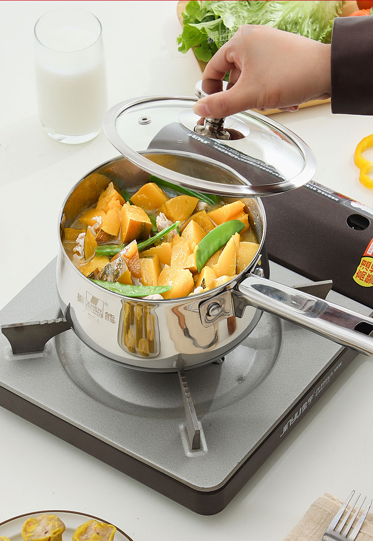 Quality Saucepan with Steamer Basket and Lid 2L Milk Pan for Cooking with Stay-cool Handle Manufacturer | ZHENNENG 16