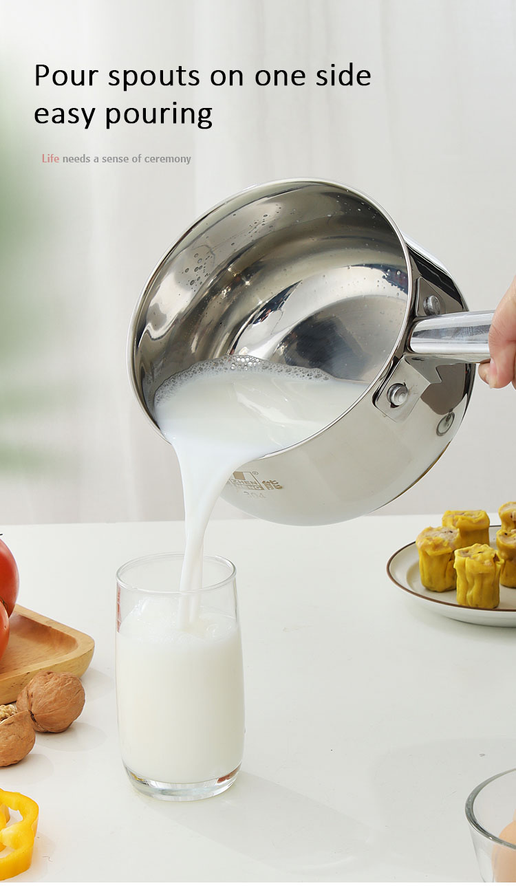 Quality Saucepan with Steamer Basket and Lid 2L Milk Pan for Cooking with Stay-cool Handle Manufacturer | ZHENNENG 15