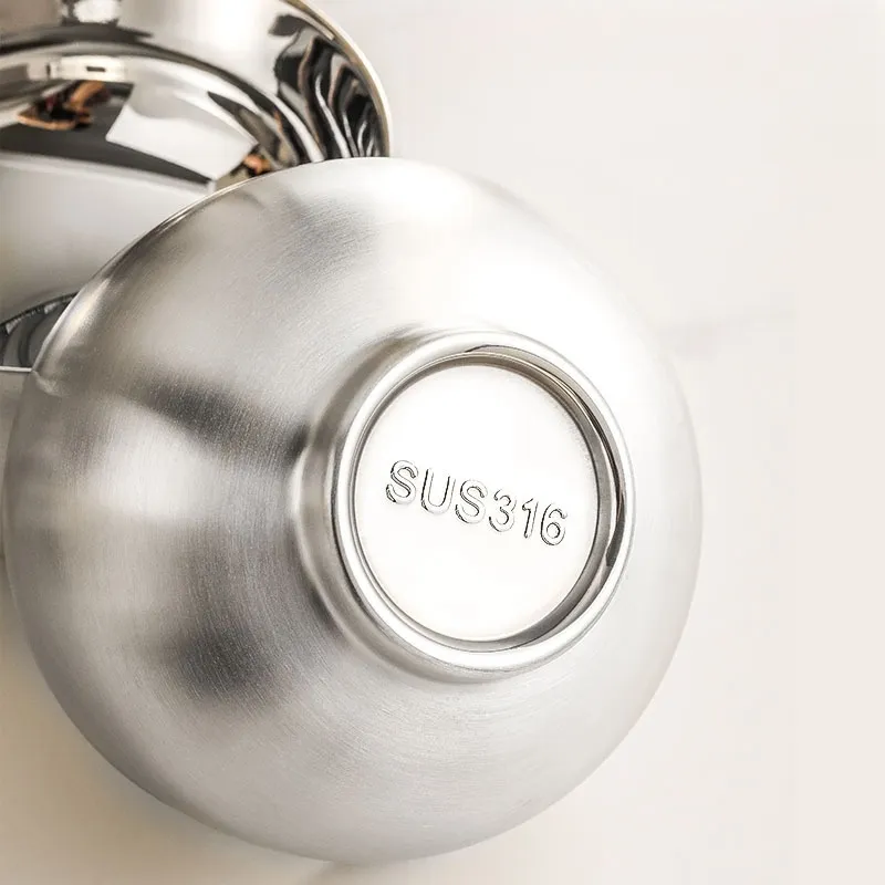 Insulated Stainless Steel Bowl - Hand Hammered Design 3