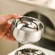 Insulated Stainless Steel Bowl - Hand Hammered Design 2