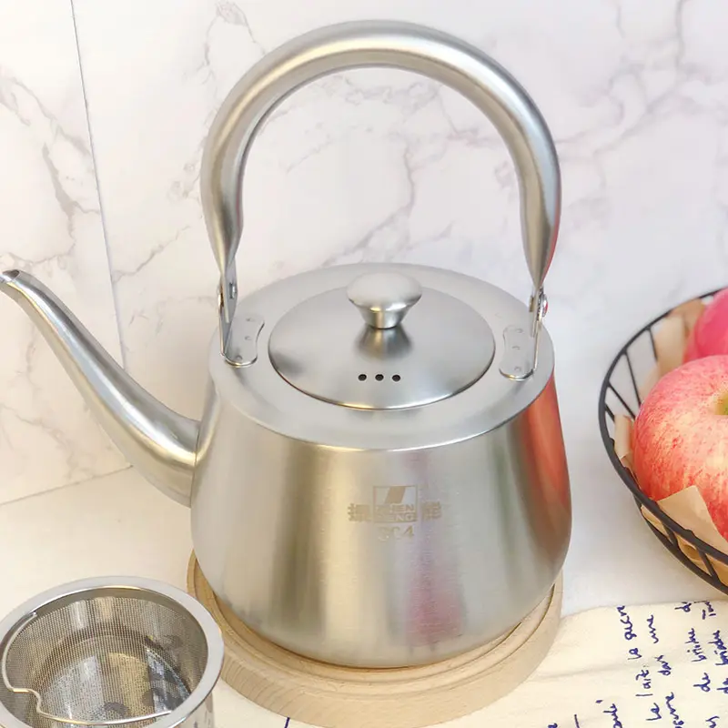 真能不锈钢茶壶，带细密网状滤茶器——终极茶饮咖啡解决方案 4