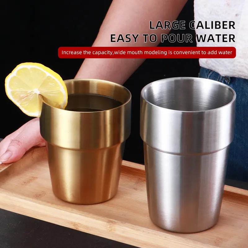 ZHENNENG Stainless Steel Double Wall Cups - Elevate Your Drinking Experience 3