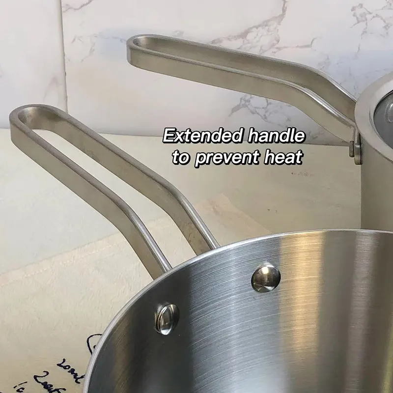 Tri-Ply Stainless Steel Saucepan Set 5