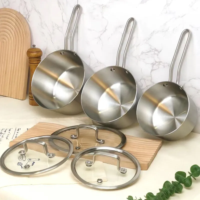 Tri-Ply Stainless Steel Saucepan Set 7