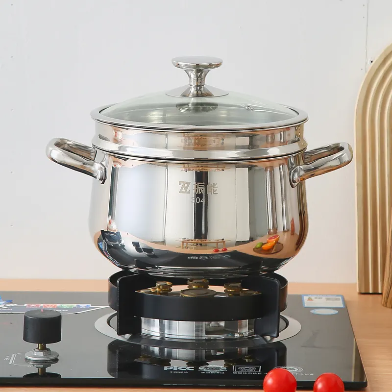 不锈钢蒸锅套装 - 4 合 1 2