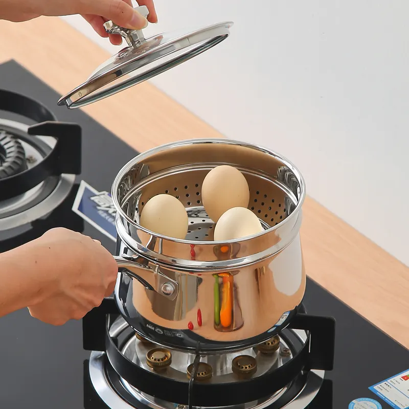 不锈钢蒸锅套装 - 4 合 1 6