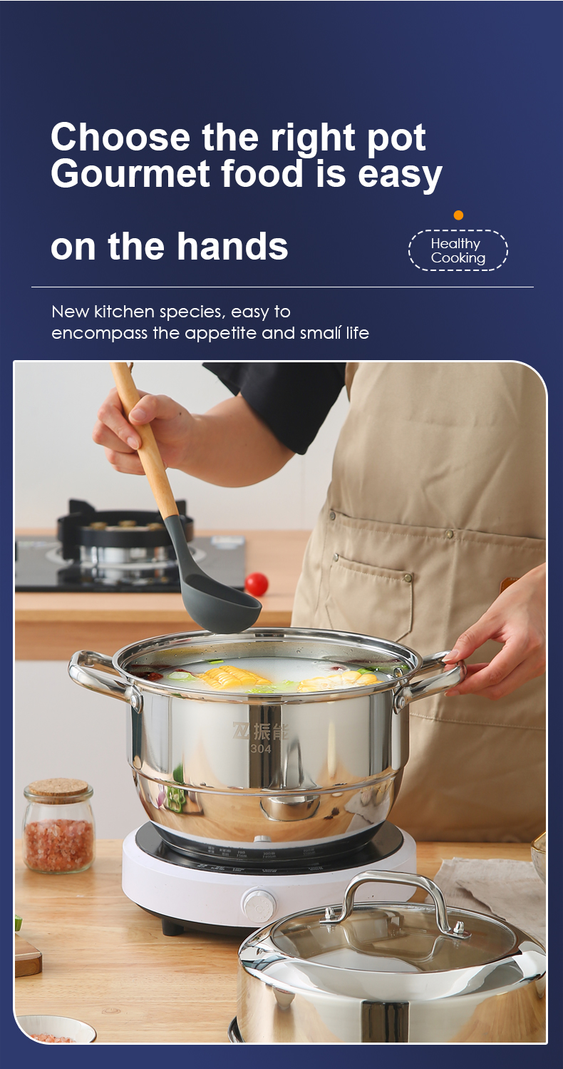 Quality 11 pcs all stainless steel kitchen cookware set multifunction cook ware pot and pan set Manufacturer | ZHENNENG 13