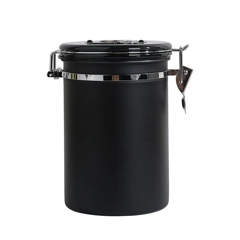 Date-Tracking Coffee Canister - Steel Clasp Lid Keeps Beans Fresh1 3