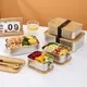 Stainless Steel Bento Box Set with Bamboo Lid - Corrosion-Resistant & Multi-Grid Design 5