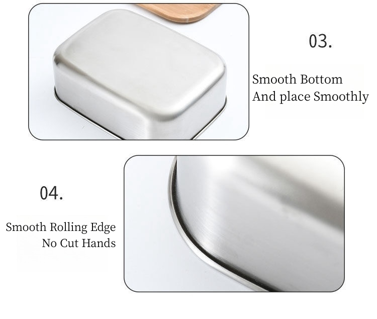 Wholesale Stainless Steel Lunch Box with a Wooden Lid - ZHENNENG 20