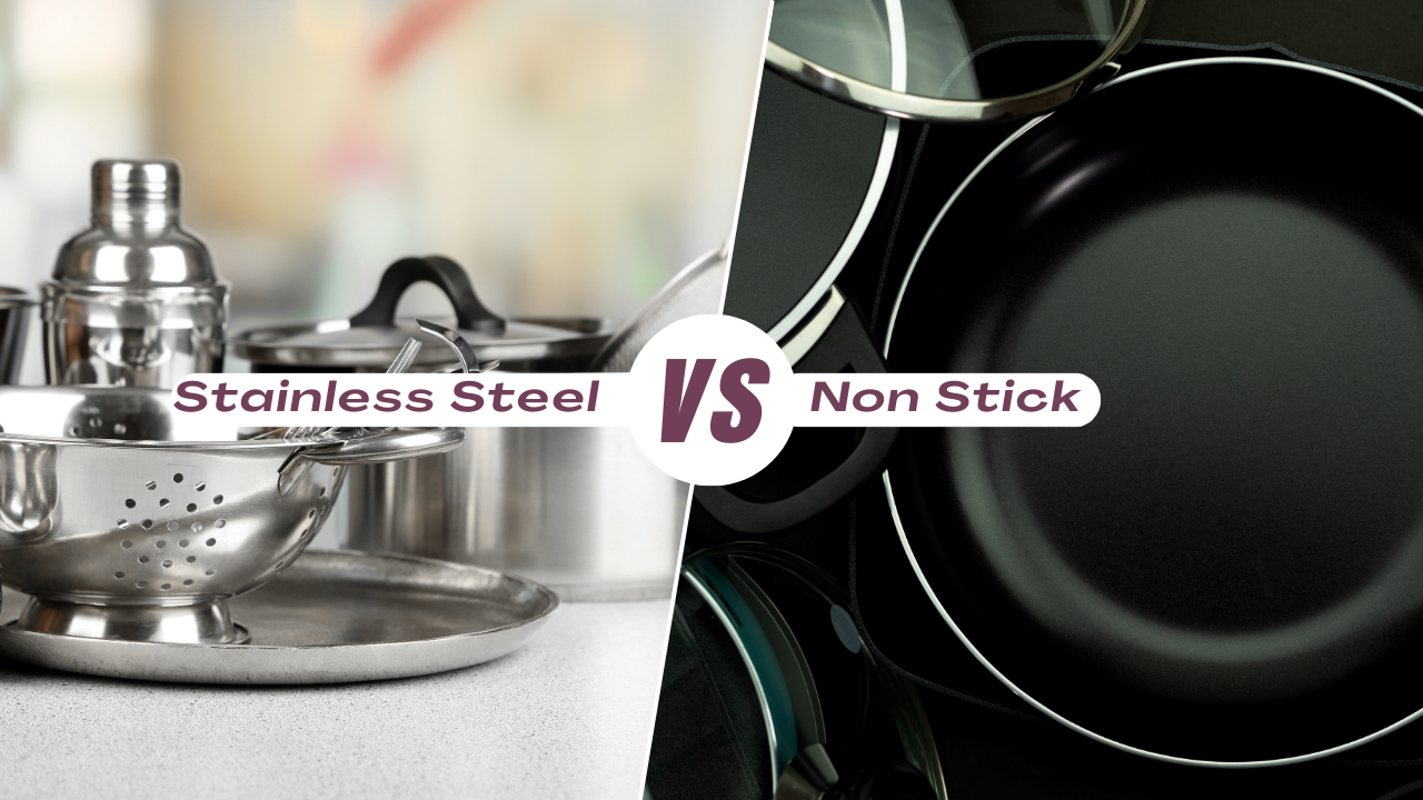 스테인리스 스틸 vs. 논스틱 조리 기구: 어떤 것이 더 좋을까요? 전문가의 완벽 가이드 1