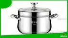 ZHENNENG 22cm Stainless Steel Soup Pot with Steamer Insert – Durable & Customizable 1