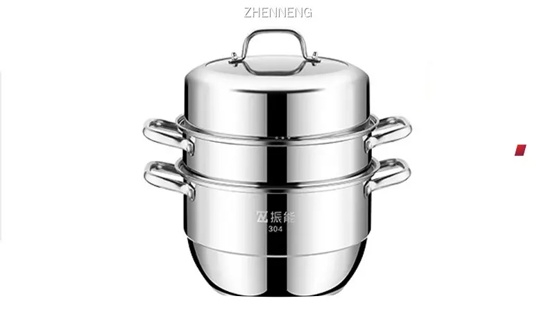Huichu 28cm 3-Tier Stainless Steel Steamer - Best Stainless Pan 1