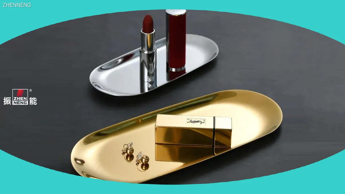 Stainless Steel Oval Jewelry Storage Tray - Customizable & Elegant 1