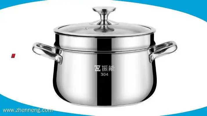 Stainless Steel 22cm Soup Pot with Steamer Insert 1
