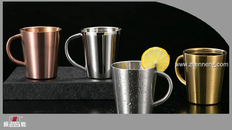 Stainless Steel Mug with Handle - Customizable & Insulated 1