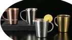 Stainless Steel Mug with Handle - Customizable & Durable 1