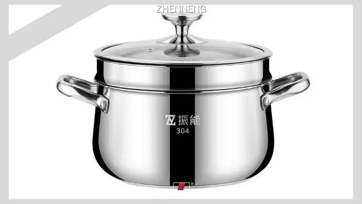 不锈钢汤锅带蒸屉 - 最佳锅具套装 1