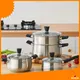 ZHENNENG 7-Piece Stainless Steel Cookware Set with 2 Tier Steamer Pot 1