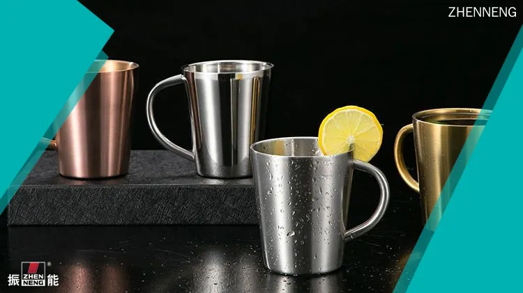 كوب تخييم من الفولاذ المقاوم للصدأ بمقبض: جودة فائقة وعزل حراري ممتاز 1