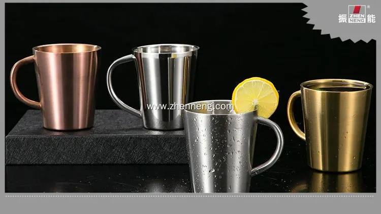 Doppelwandiger Edelstahlbecher mit Henkel – individuell gestaltbarer Reisebecher 1