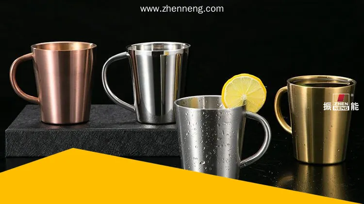 可定制不锈钢带把手露营杯 1