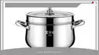 Customizable Stainless Steel Soup Pot with Steamer Insert1 1