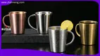 Stainless Steel Double Wall Camping Mug with Handle 1