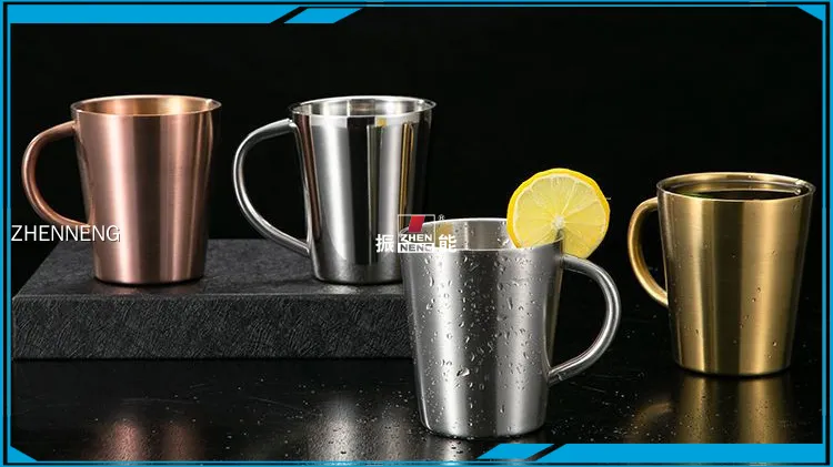 Stainless Steel Double Walled Travel Mug with Handle 1