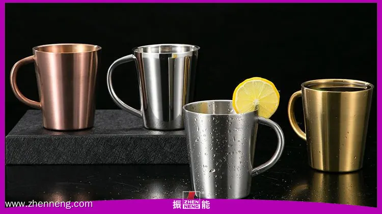 Custom Stainless steel travel mugs with handle Manufacturer Manufacturer | ZHENNENG 1