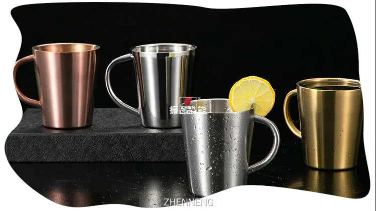Оптовый поставщик кружек из нержавеющей стали с ручкой на заказ | ZHENNENG 1