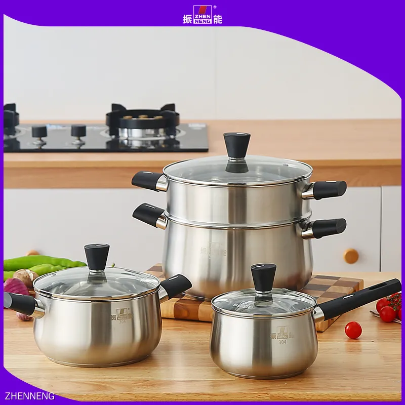 Custom quality stainless steel cookware factory Manufacturer | ZHENNENG 1