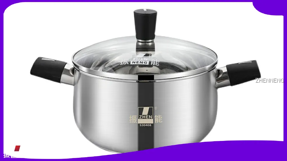 Stainless Steel Deep Casserole Pot with Bakelite Handles & Glass Lid - Customizable & Durable 1