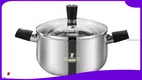 Stainless Steel Deep Casserole Pot with Bakelite Handles & Glass Lid - Customizable & Durable 1