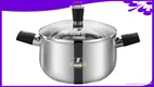 Stainless Steel Casserole Pot with Bakelite Handles and Lid Knot - Customizable and Durable 1