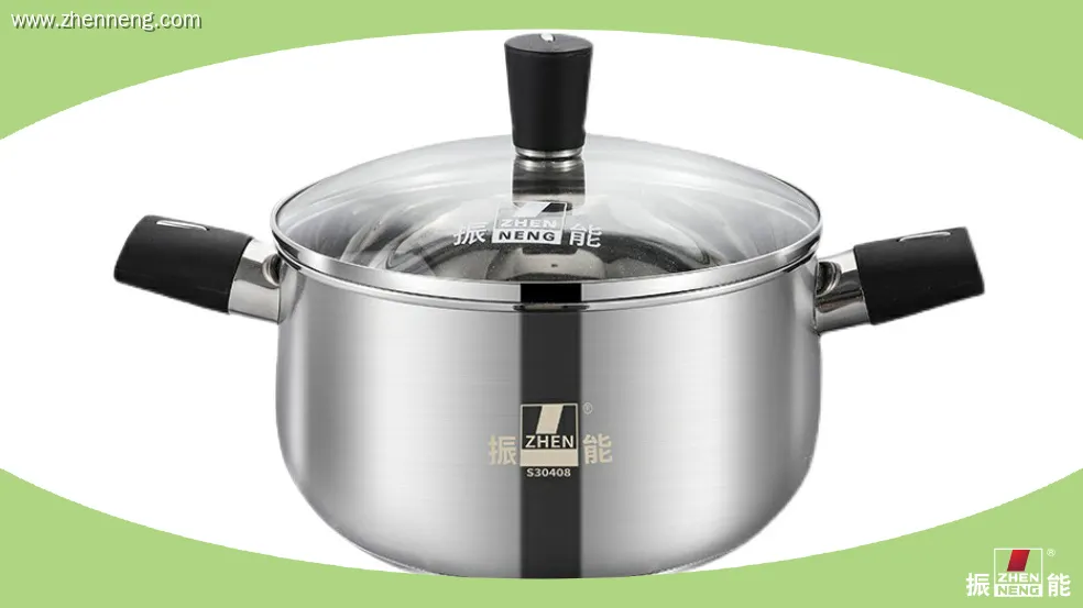 Stainless Steel Deep Casserole Pot with Bakelite Handles and Lid Knot - Customizable Quality 1