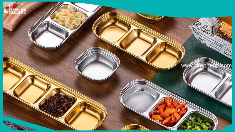 Rectangular Stainless Steel Serving Tray 1