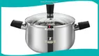 Quality Stainless Steel Casserole Pot with Bakelite Handles & Lid - Best Stainless Steel Cookware 1