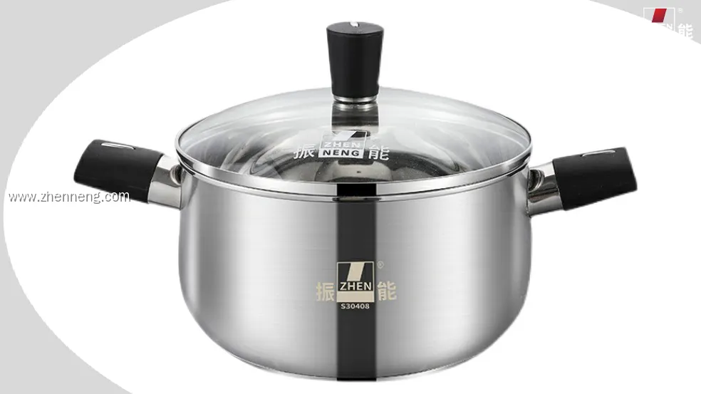 قدر طهي عالي الجودة من الفولاذ المقاوم للصدأ بمقابض من الباكليت وعقدة غطاء 1