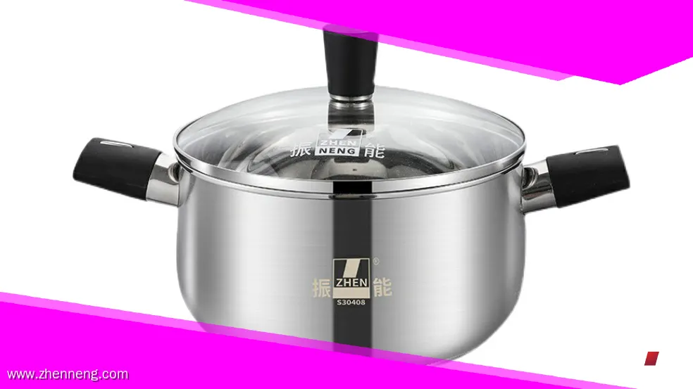 Hochwertiger Edelstahl-Schmortopf mit Bakelitgriffen und -deckel 1