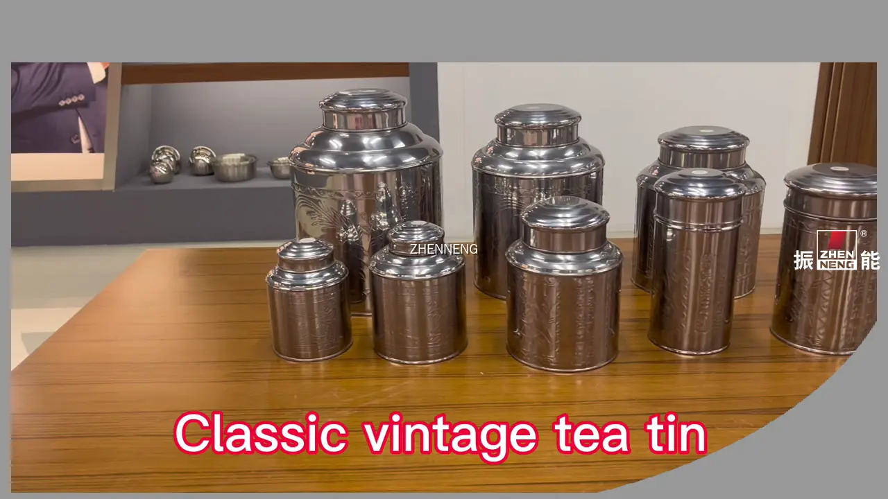 Stainless Steel Tea Tin - Small Tea Canisters 1
