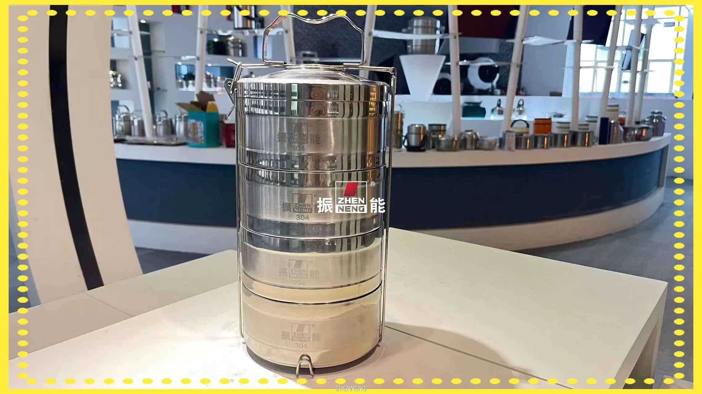 علبة غداء من الفولاذ المقاوم للصدأ من زينينغ مانعة للتسرب 1