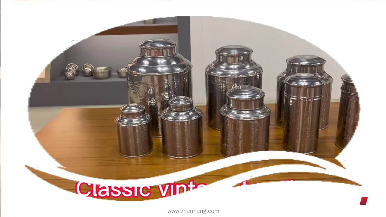 Stainless Steel Tea Tins - Small Tea Canisters 1