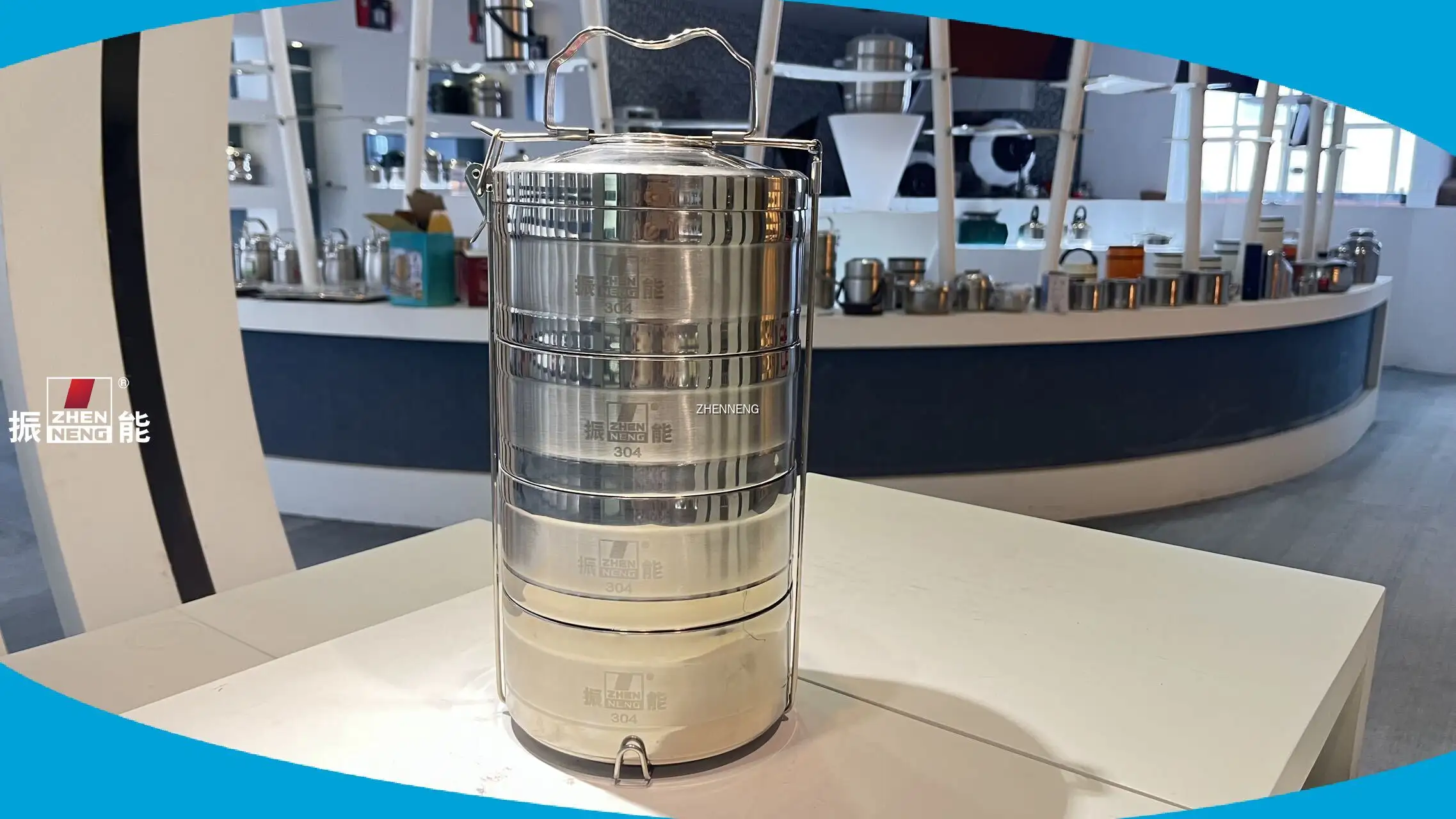 صندوق غداء قابل للتكديس من الفولاذ المقاوم للصدأ من زينينغ: تصميم معزول مغناطيسياً 1