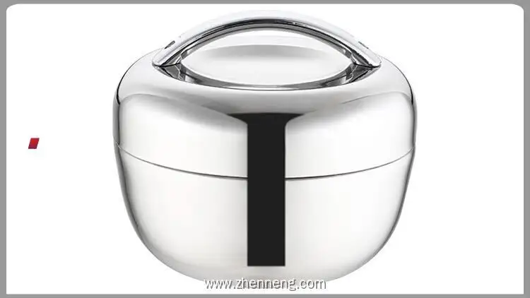 Custom Logo Apple Shape Stainless Steel Lunch Box - Insulated Food Storage 1